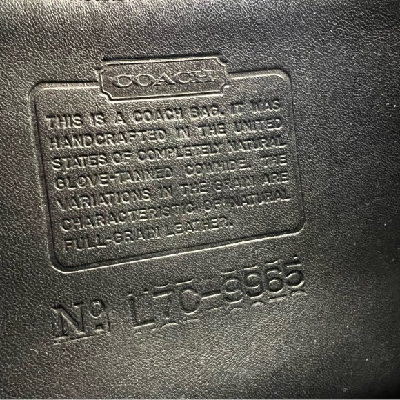 Vintage Coach 9965 small legacy flap Black made in USA - Picture 10 of 10